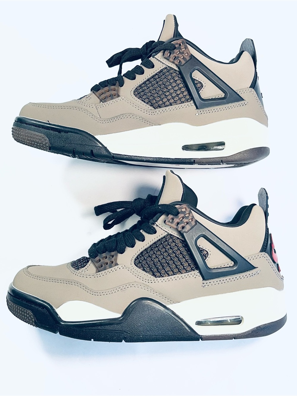 Nike Air Jordan 4 RetroTravis Scott CFM Sample Cactus Jack Beige Black 5.5Y